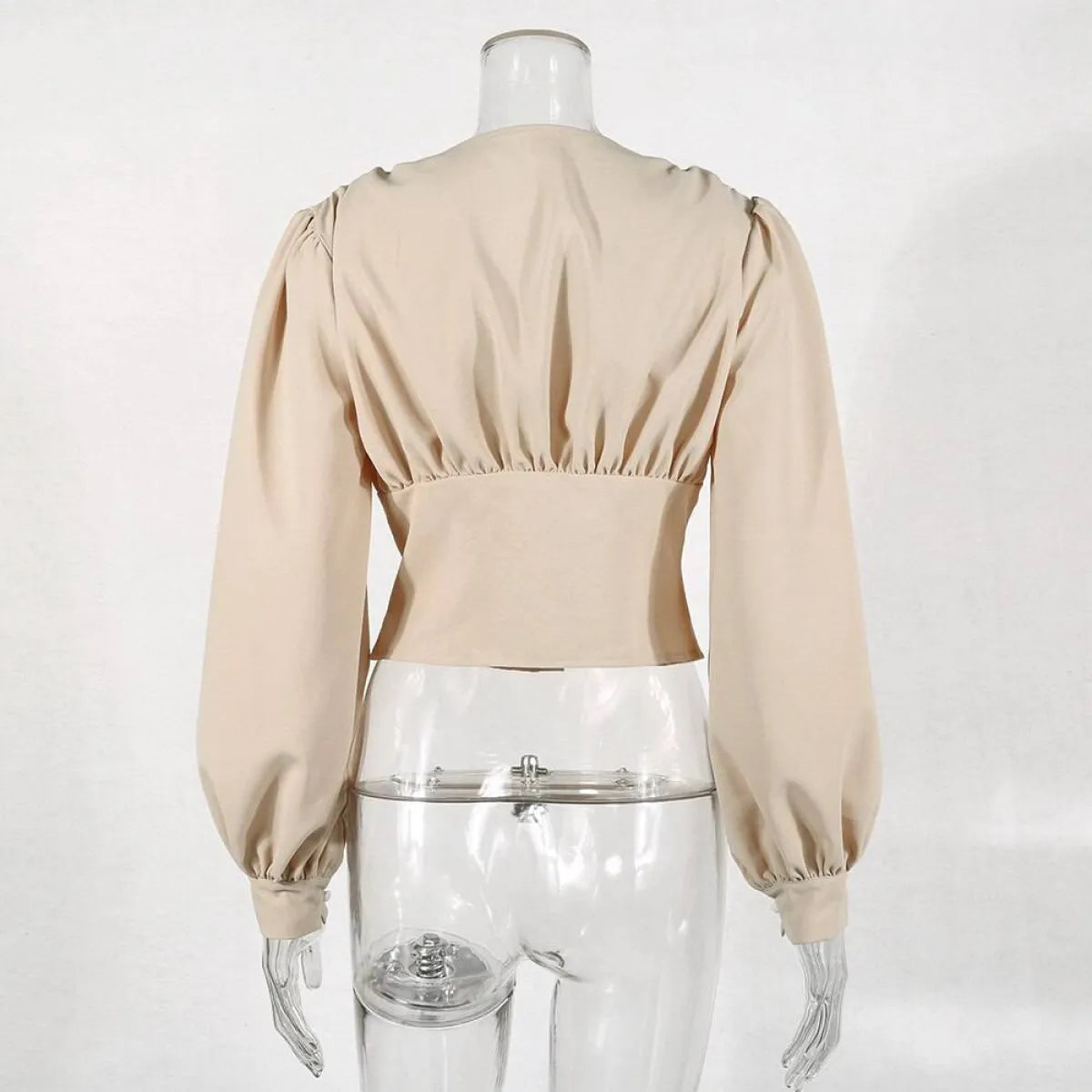 The Café Chic Lantern Sleeve Blouse