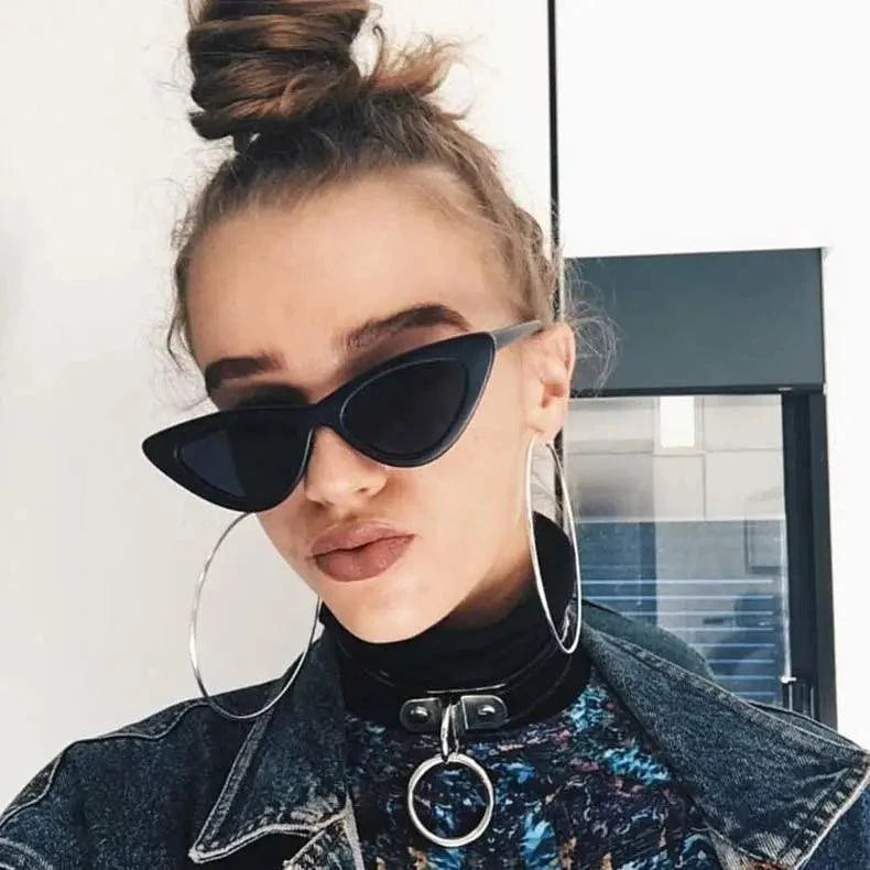 Retro Narrow Cat-Eye Sunglasses | Polarized UV400, Lightweight Frame & 15 Colorways