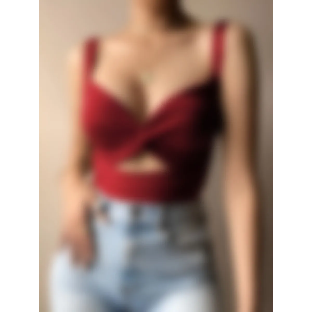 Sexy Sleeveless Crop Top