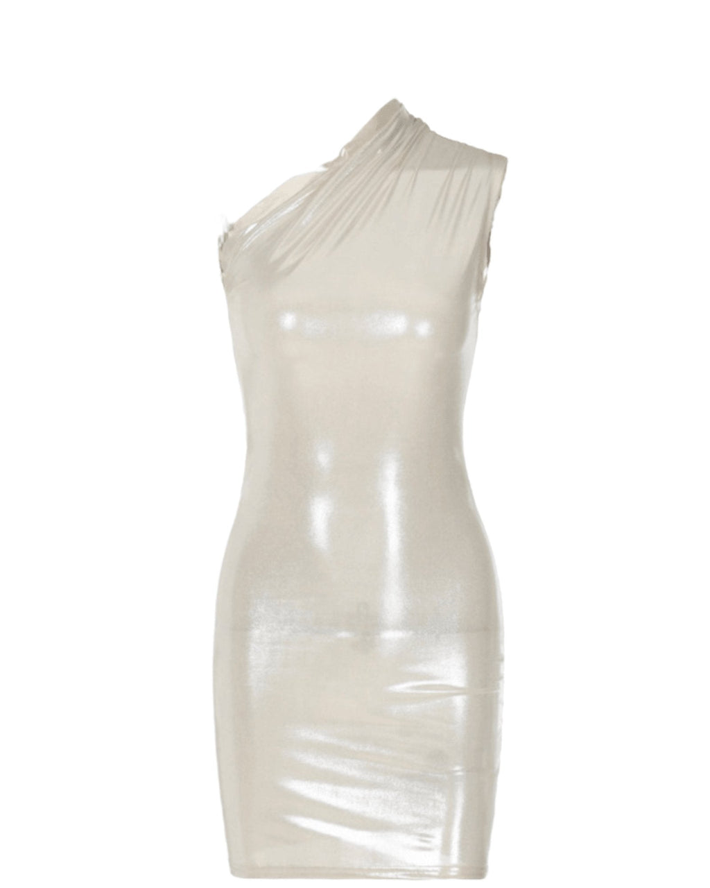 Slant Reflective Bodycon Dress