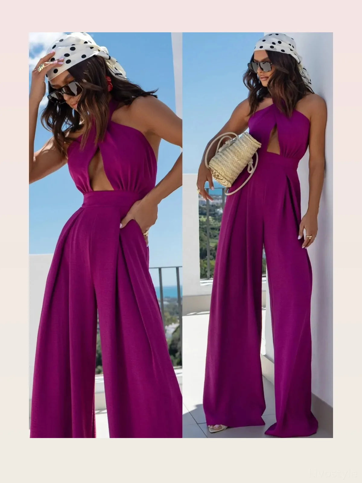 The Riviera Cutout Halter Jumpsuit