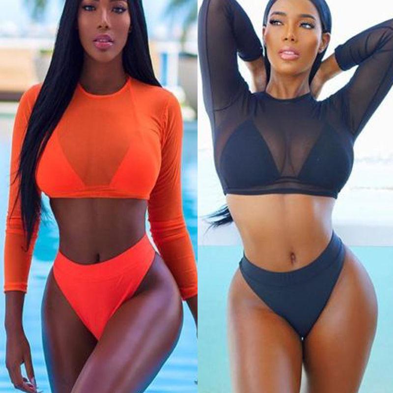 STEVVEX Coastal Muse Three-Piece Bikini Set