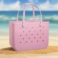 Limited offer : Women's Beach Bag, Waterproof Beach Rubber Tote Bag, Washable and Open Handbag Rubber Beach Handbag (10.62*8.26*4.33in) Size large